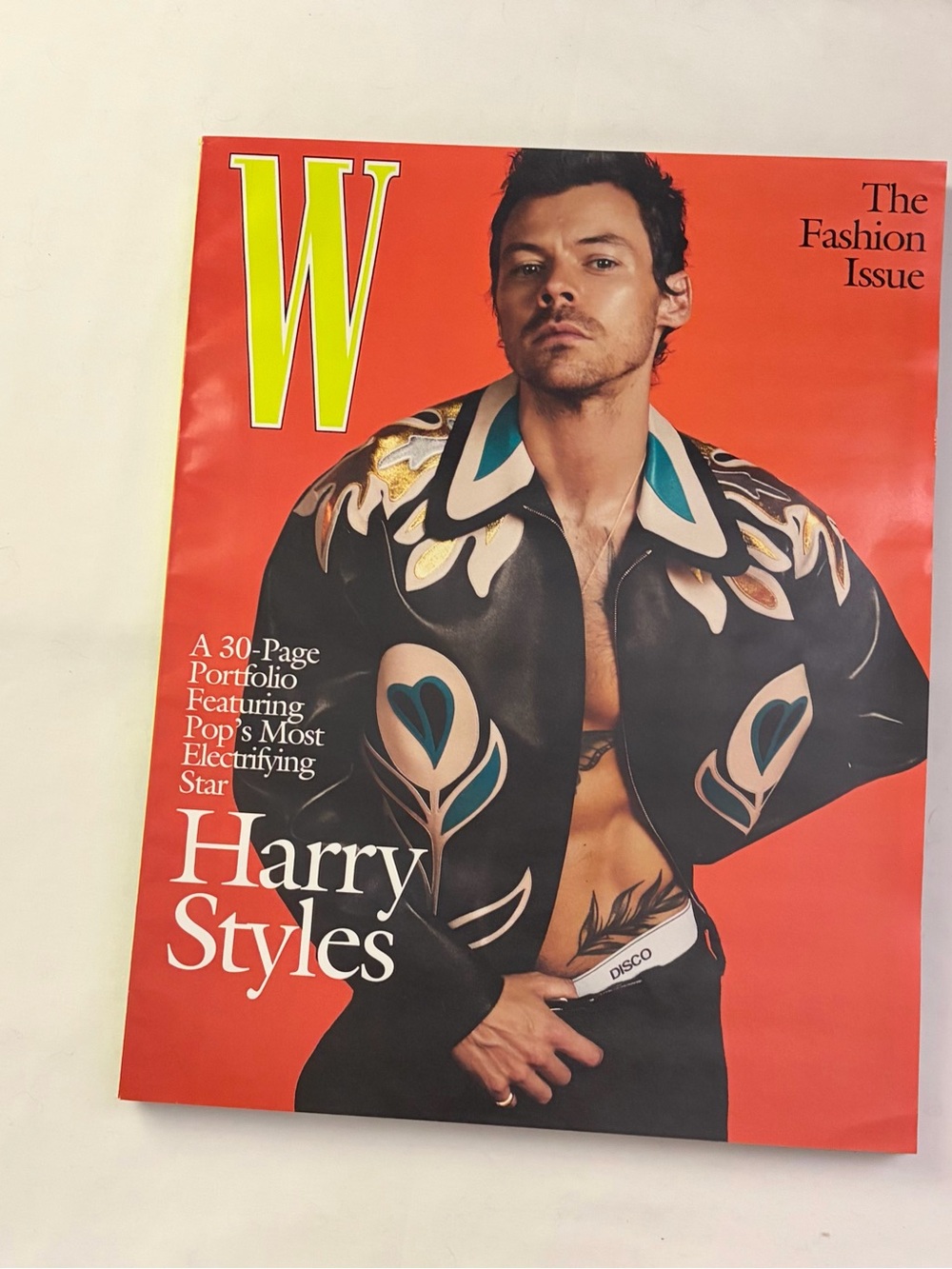 W Harry Styles Fashion “30 Page Portfolio Pop’s Electrifying Star” Volume 4 Mag